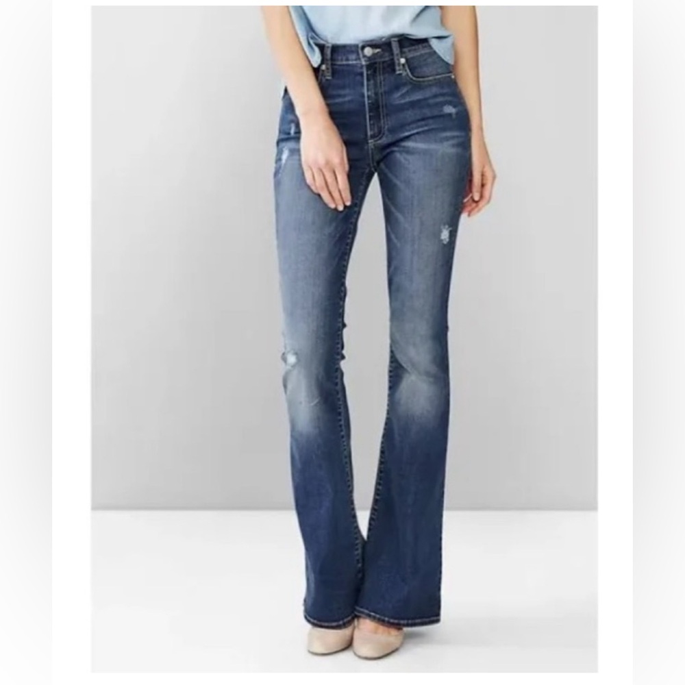 GAP 1969 Resolution Skinny Flare Jeans, Size 30 Long, EUC